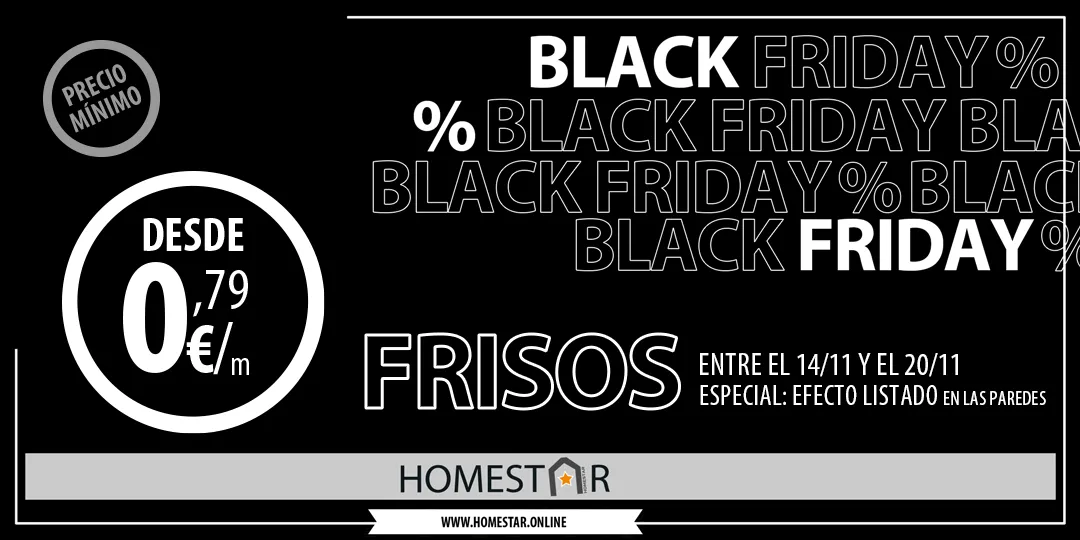 Promocion Black Friday HOMESTAR